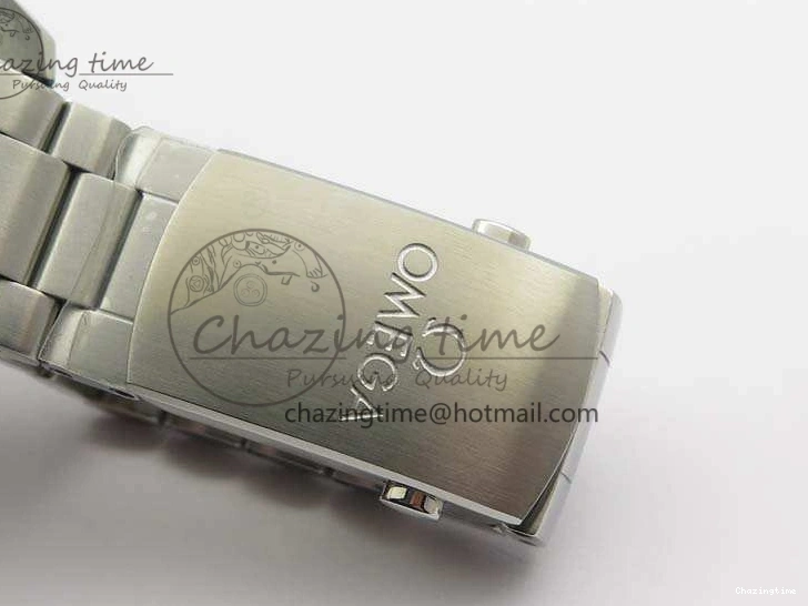 0727 MultiPurpose Planet Ocean Master Chrono SS OM 1:1 Best Edition Gray Dial On SS Bracelet A9900 V 8116